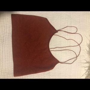 Urban outfitters sparkly orange tank